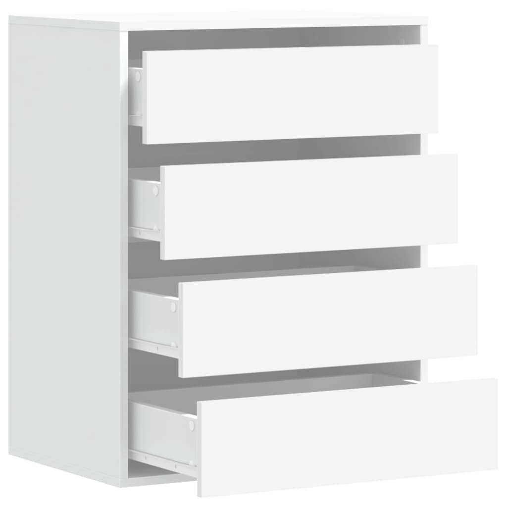 Kommode hvit 60x41x76 cm konstruert tre