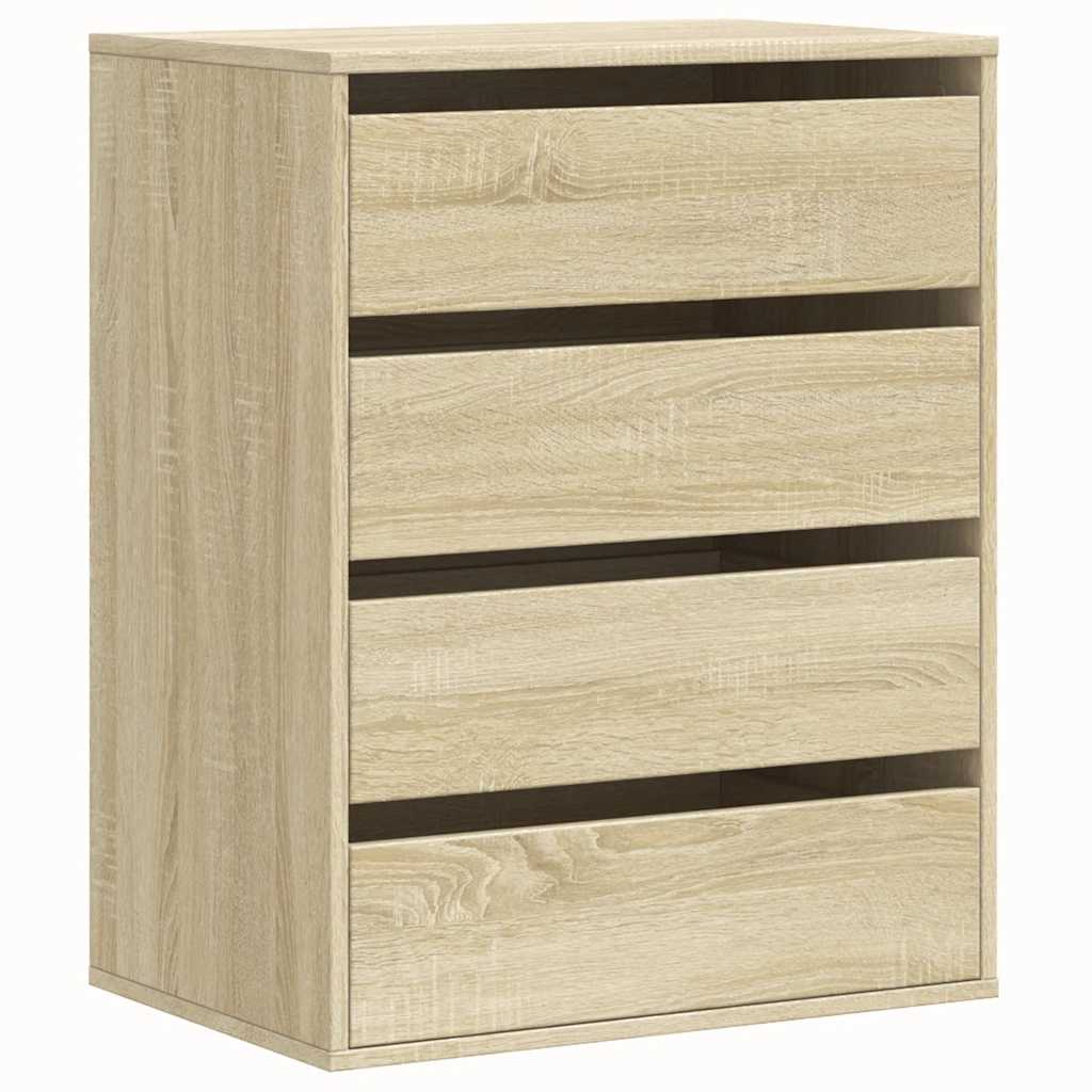 Kommode sonoma eik 60x41x76 cm konstruert tre