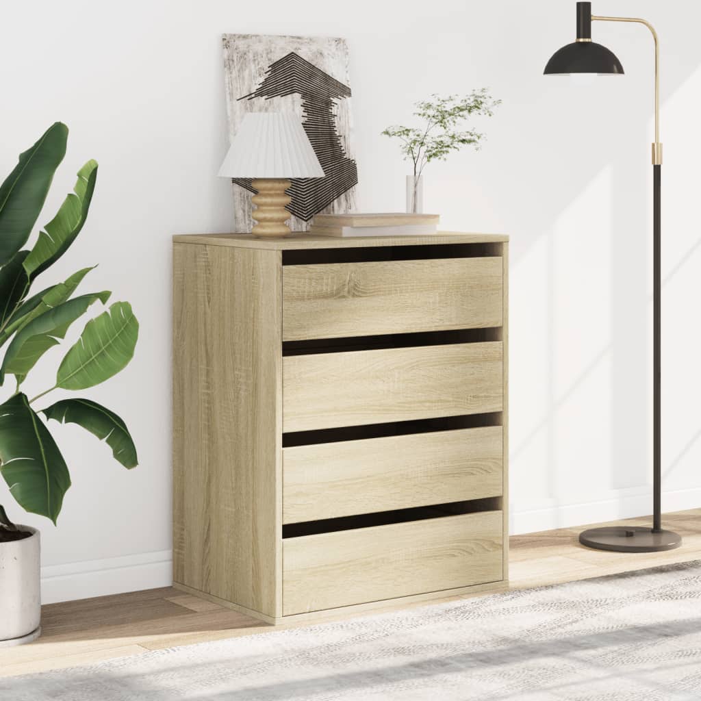 Kommode sonoma eik 60x41x76 cm konstruert tre