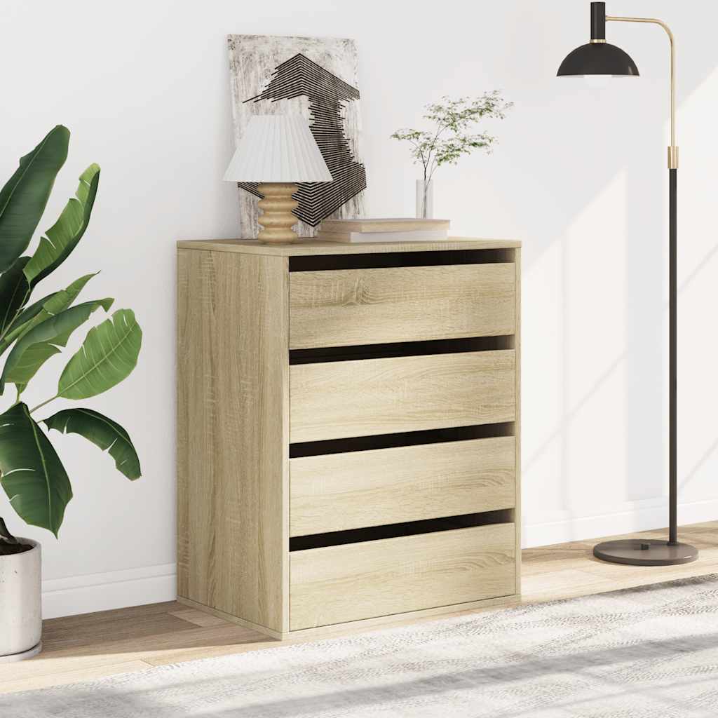 Kommode sonoma eik 60x41x76 cm konstruert tre