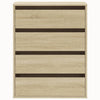 Kommode sonoma eik 60x41x76 cm konstruert tre