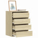 Kommode sonoma eik 60x41x76 cm konstruert tre
