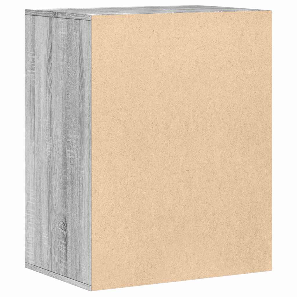 Kommode grå sonoma 60x41x76 cm konstruert tre