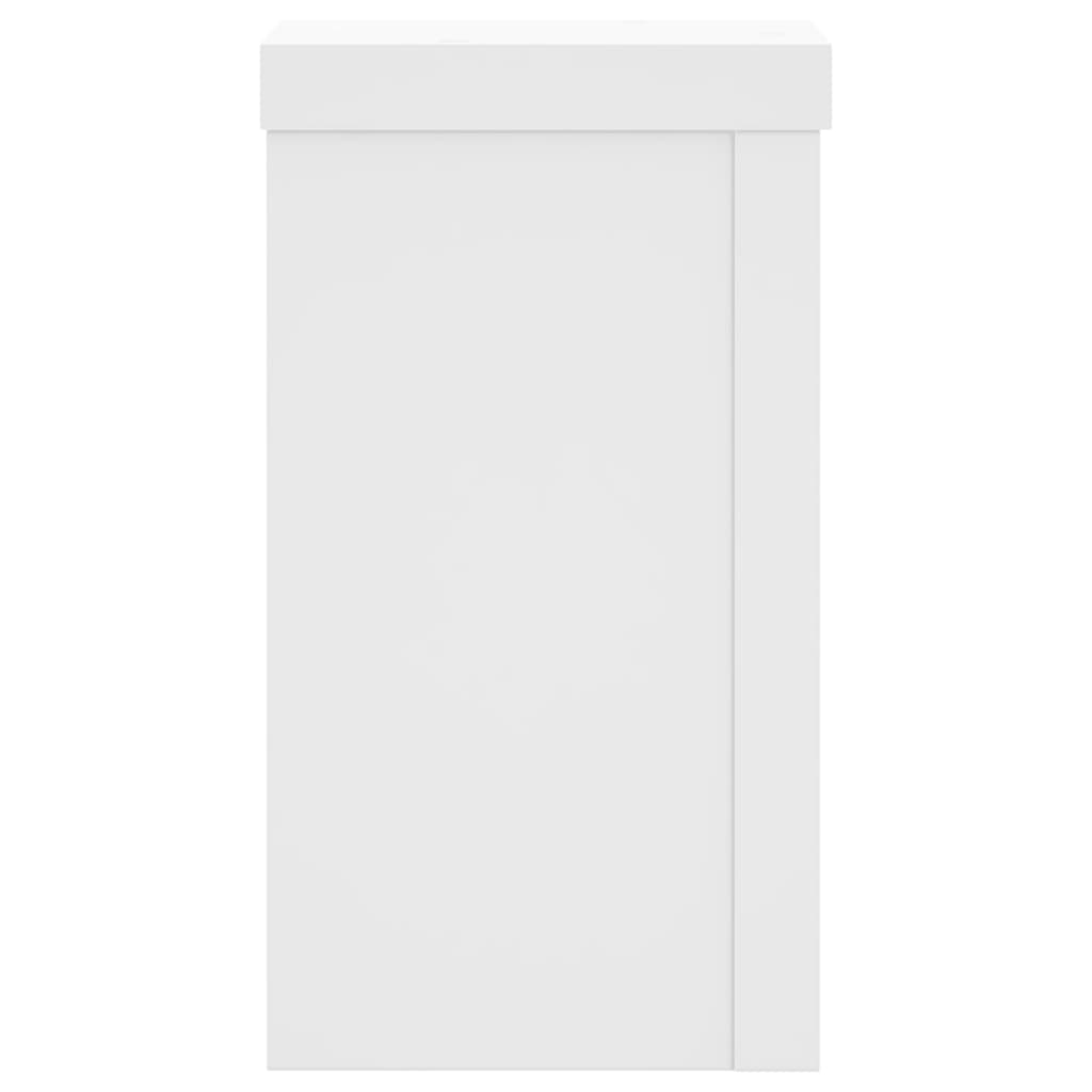 Plantestativer 2 stk hvit 10x10x18 cm konstruert tre