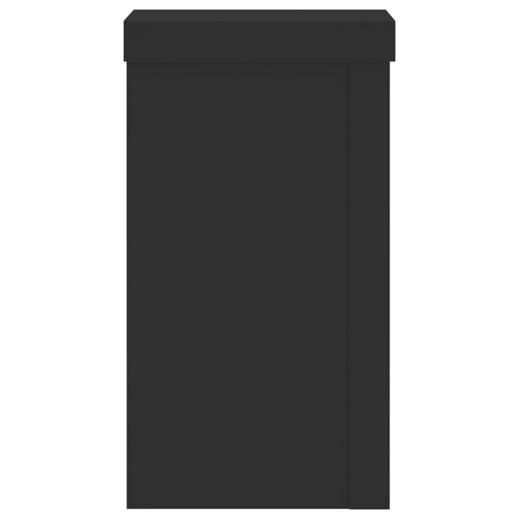 Plantestativer 2 stk svart 10x10x18 cm konstruert tre