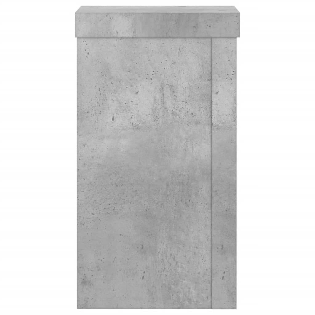 Plantestativer 2 stk betonggrå 10x10x18 cm konstruert tre