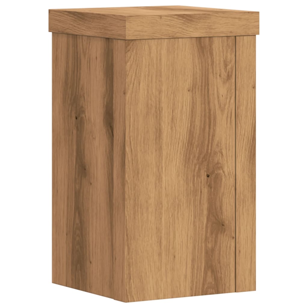 Plantestativer 2 stk artisan eik 10x10x18 cm konstruert tre