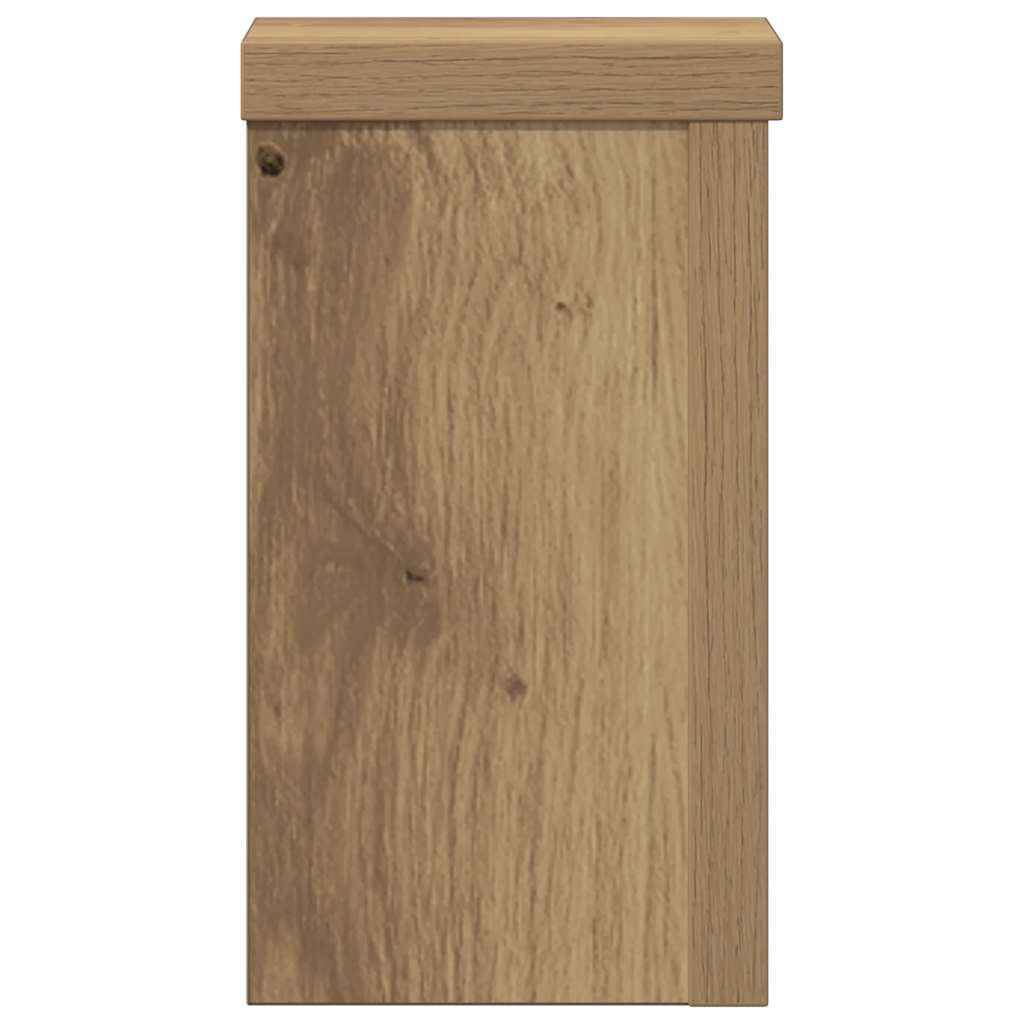 Plantestativer 2 stk artisan eik 10x10x18 cm konstruert tre