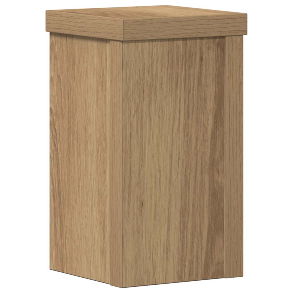 Plantestativer 2 stk artisan eik 10x10x18 cm konstruert tre