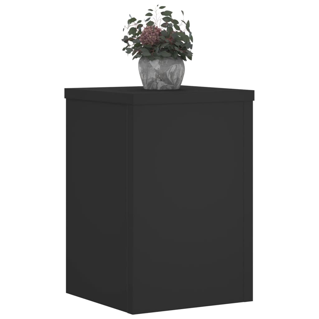 Plantestativer 2 stk svart 20x20x30 cm konstruert tre
