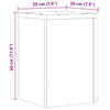 Plantestativer 2 stk sonoma eik 20x20x30 cm konstruert tre
