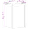 Plantestativer 2 stk brun eik 20x20x30 cm konstruert tre