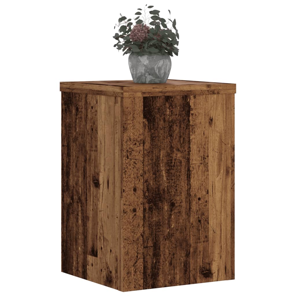 Plantestativer 2 stk gammelt tre 20x20x30 cm konstruert tre