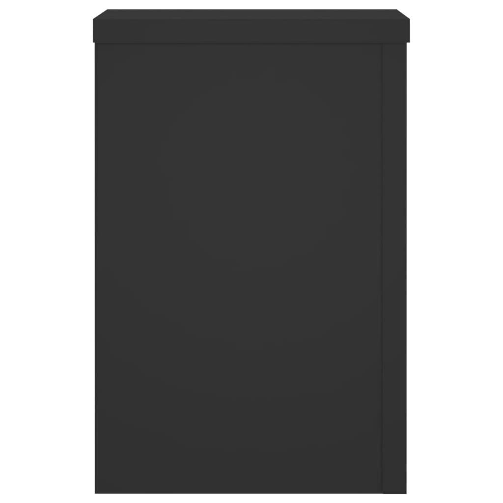 Plantestativer 2 stk svart 25x25x35 cm konstruert tre
