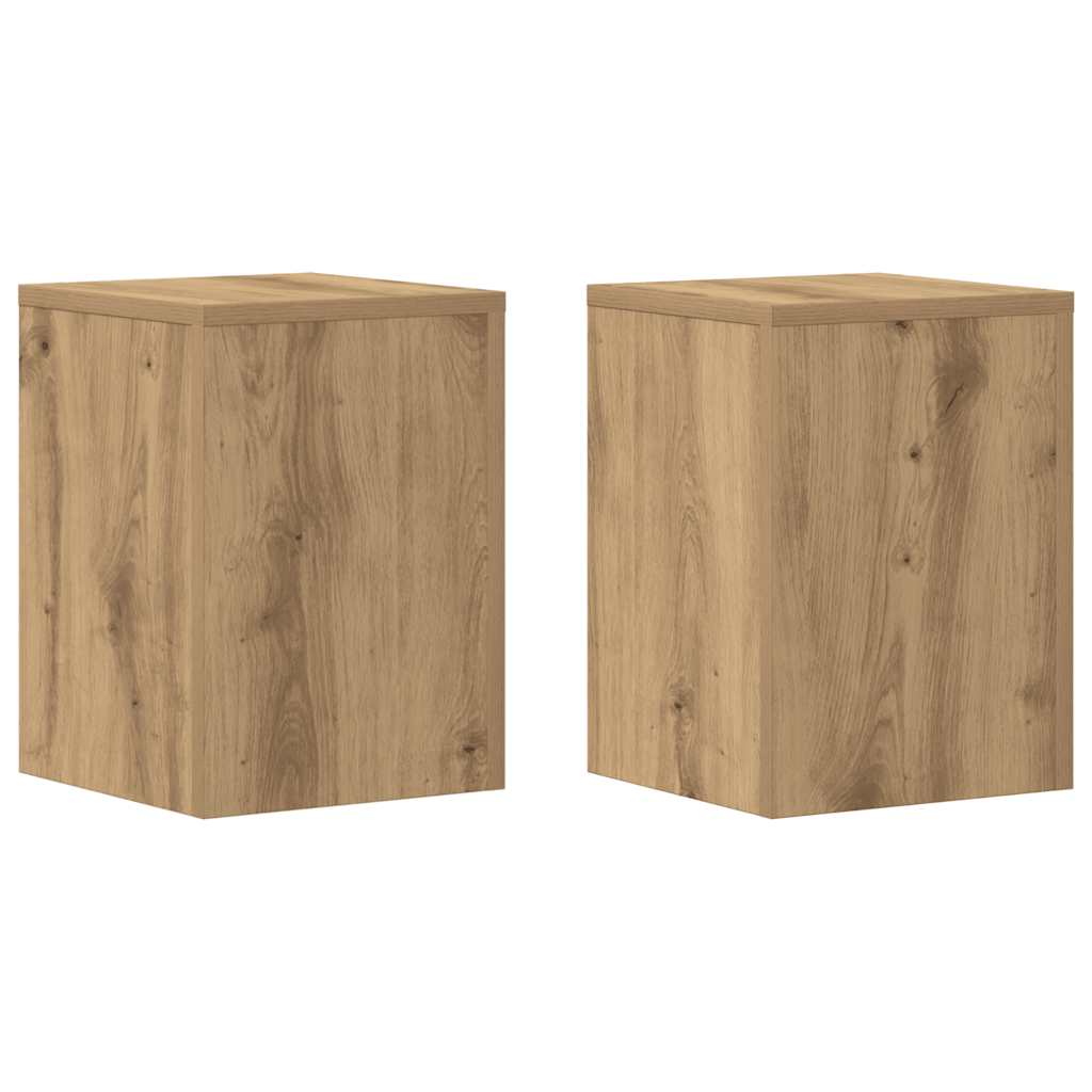 Plantestativer 2 stk artisan eik 25x25x35 cm konstruert tre