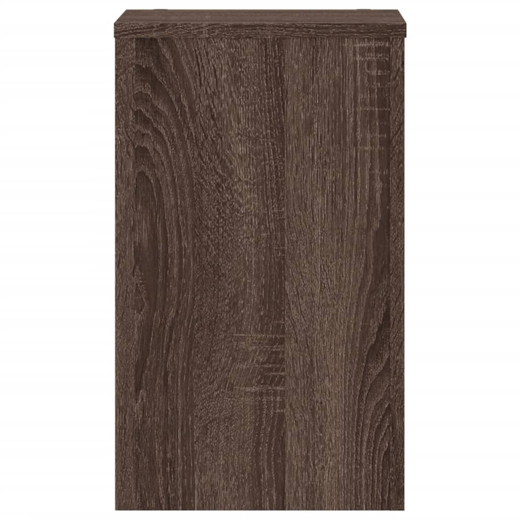 Plantestativer 2 stk brun eik 30x30x50 cm konstruert tre
