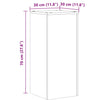 Plantestativer 2 stk svart 30x30x70 cm konstruert tre