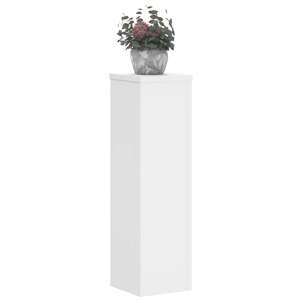 Plantestativer 2 stk hvit 17x17x60 cm konstruert tre