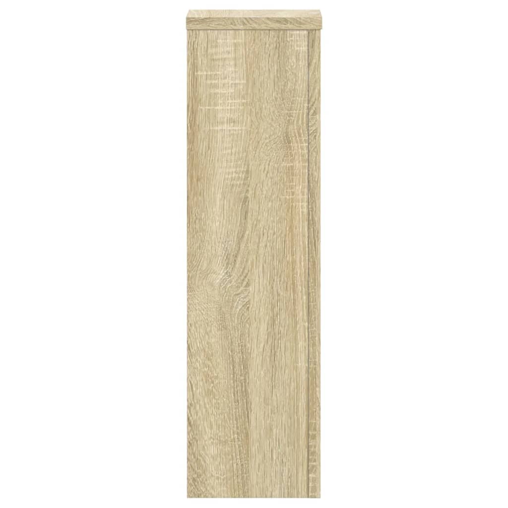 Plantestativer 2 stk sonoma eik 17x17x60 cm konstruert tre