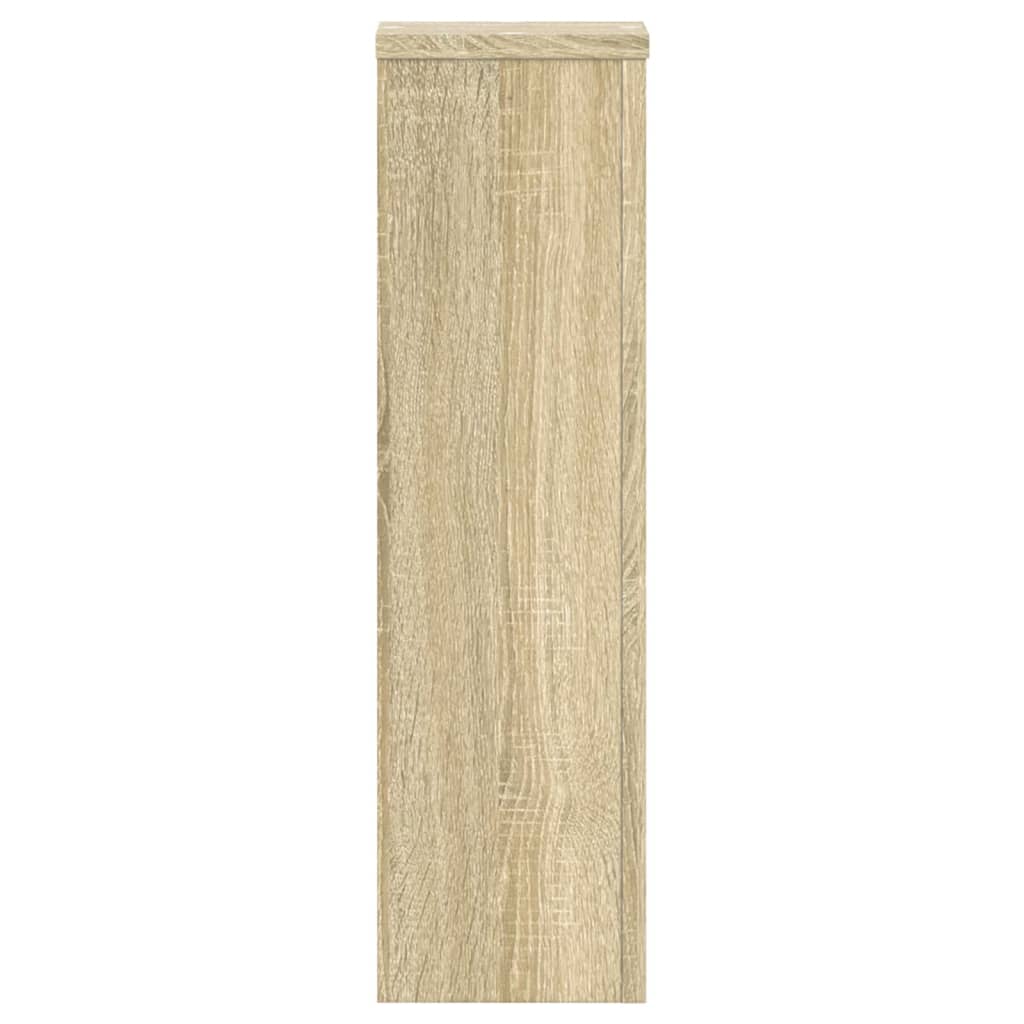 Plantestativer 2 stk sonoma eik 17x17x60 cm konstruert tre
