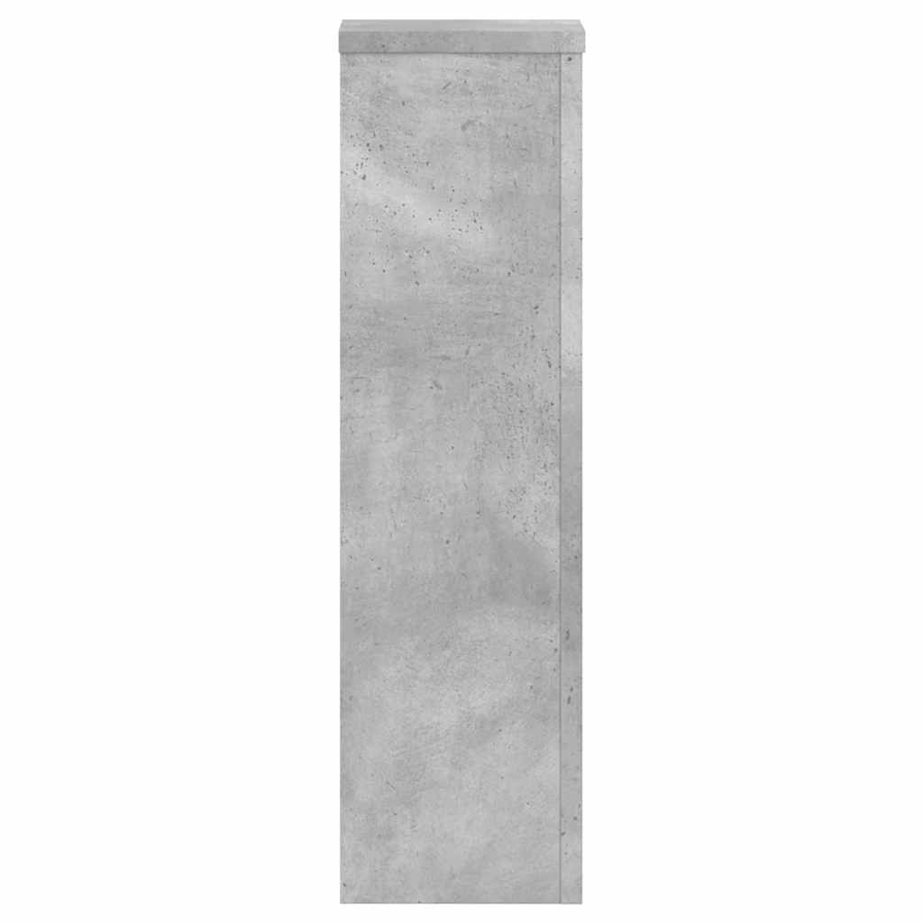 Plantestativer 2 stk betonggrå 17x17x60 cm konstruert tre