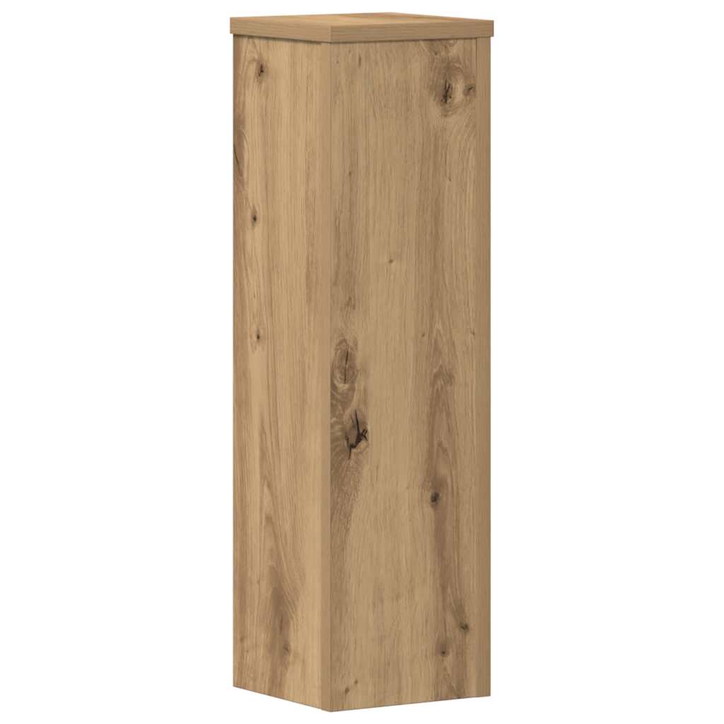 Plantestativer 2 stk artisan eik 17x17x60 cm konstruert tre