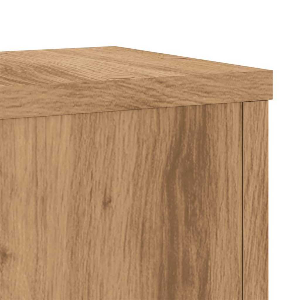 Plantestativer 2 stk artisan eik 17x17x60 cm konstruert tre