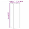 Plantestativer 2 stk artisan eik 17x17x60 cm konstruert tre