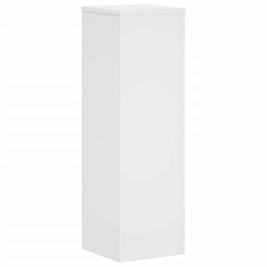 Plantestativer 2 stk hvit 25x25x80 cm konstruert tre