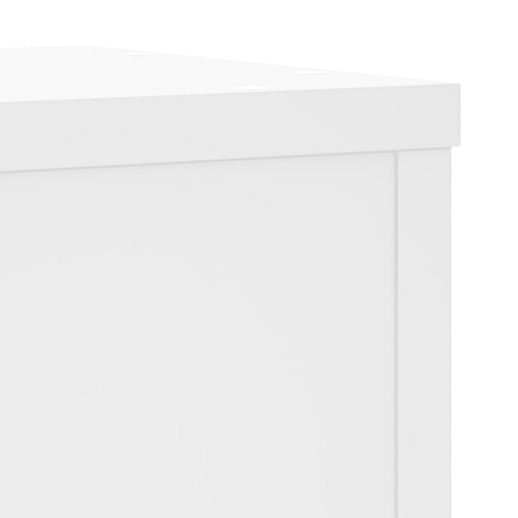 Plantestativer 2 stk hvit 25x25x80 cm konstruert tre
