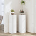 Plantestativer 2 stk hvit 25x25x80 cm konstruert tre