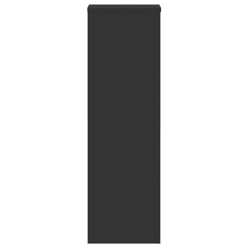 Plantestativer 2 stk svart 25x25x80 cm konstruert tre
