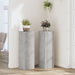 Plantestativer 2 stk betonggrå 25x25x80 cm konstruert tre