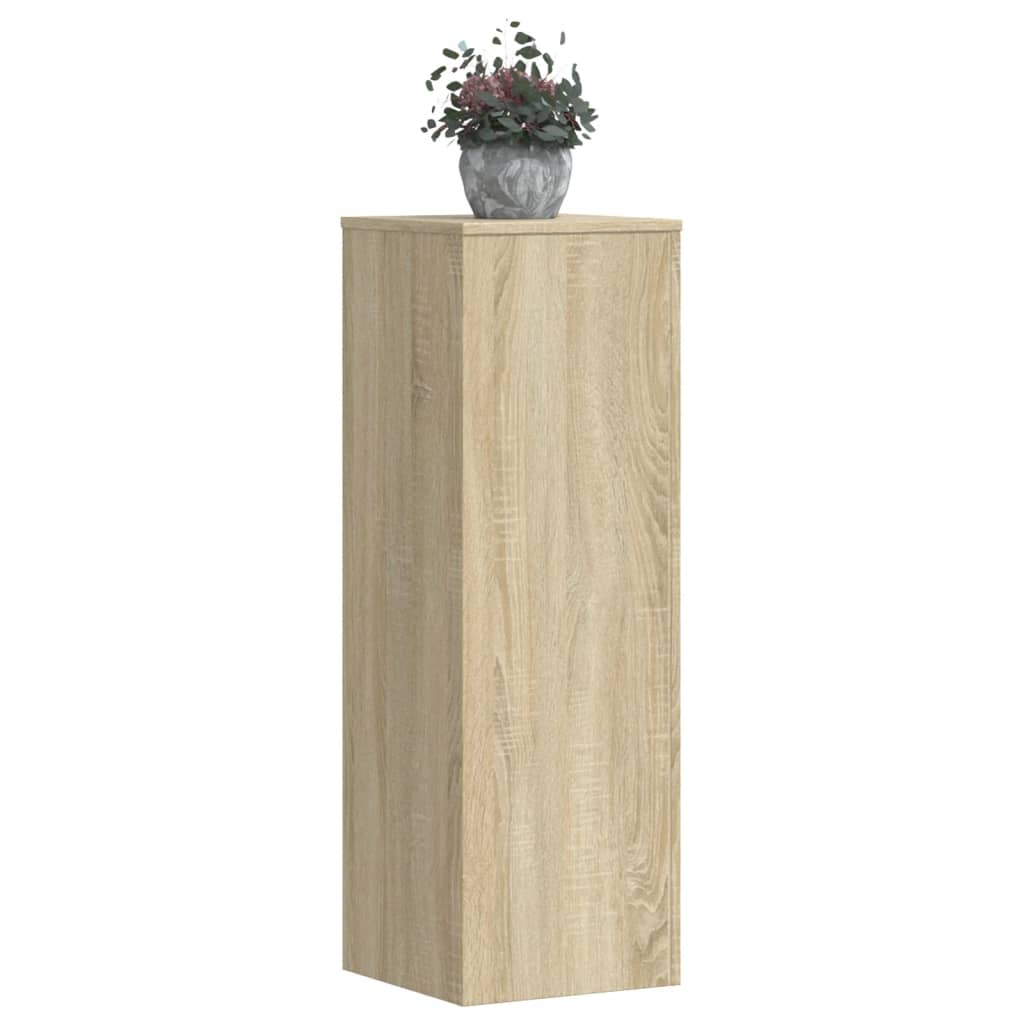 Plantestativ sonoma eik 33x33x100 cm konstruert tre