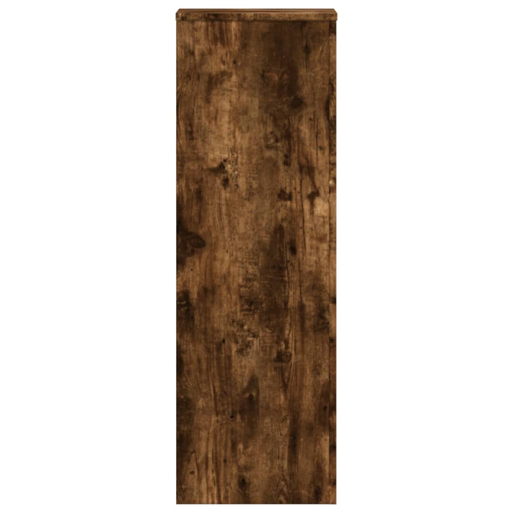 Plantestativ røkt eik 33x33x100 cm konstruert tre