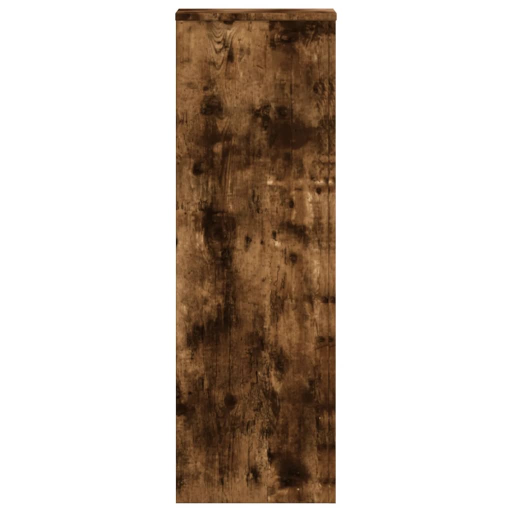 Plantestativ røkt eik 33x33x100 cm konstruert tre