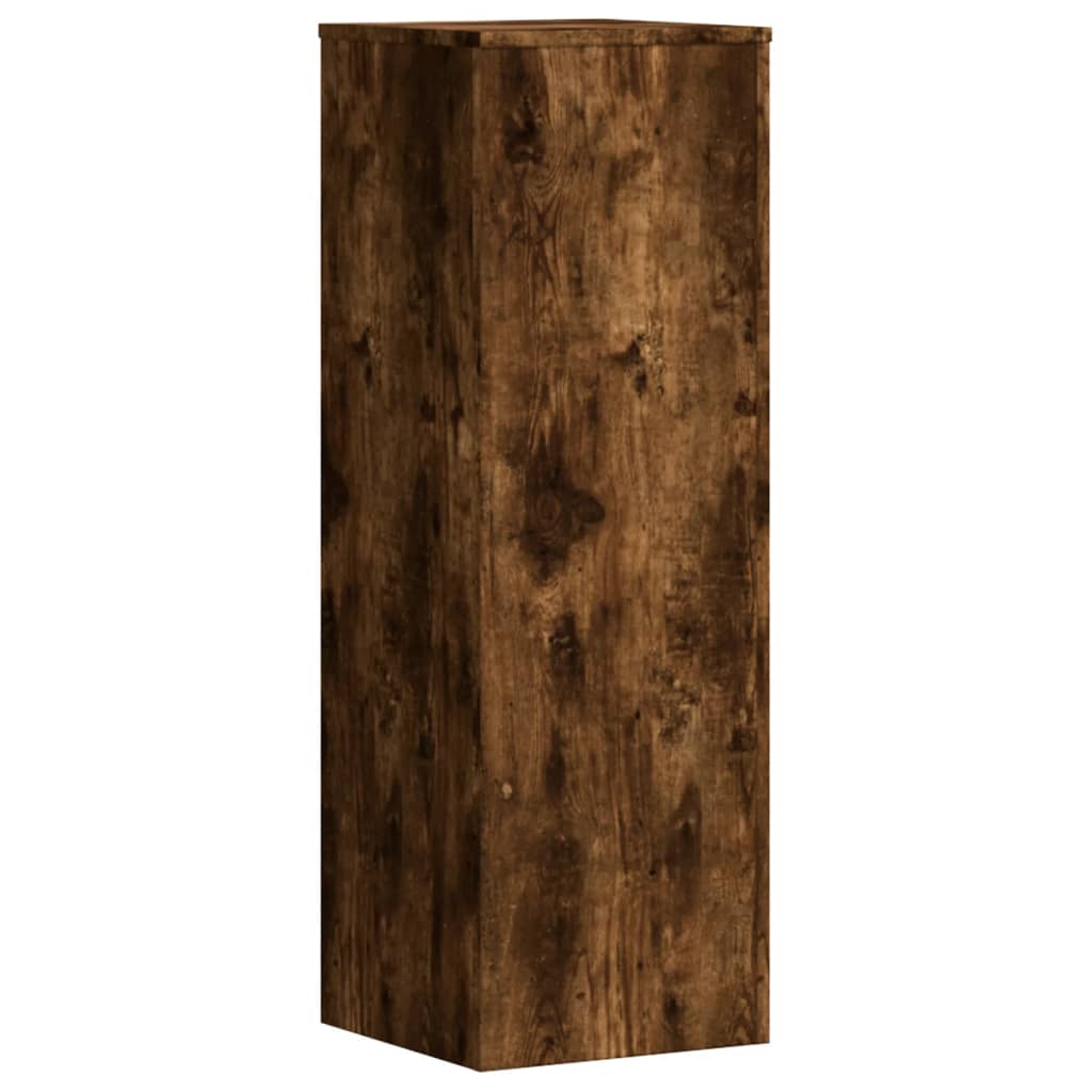 Plantestativ røkt eik 33x33x100 cm konstruert tre