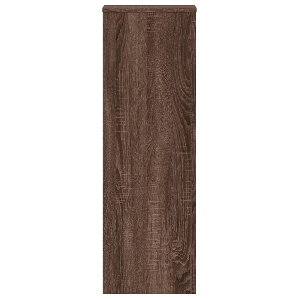 Plantestativ brun eik 33x33x100 cm konstruert tre