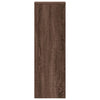 Plantestativ brun eik 33x33x100 cm konstruert tre