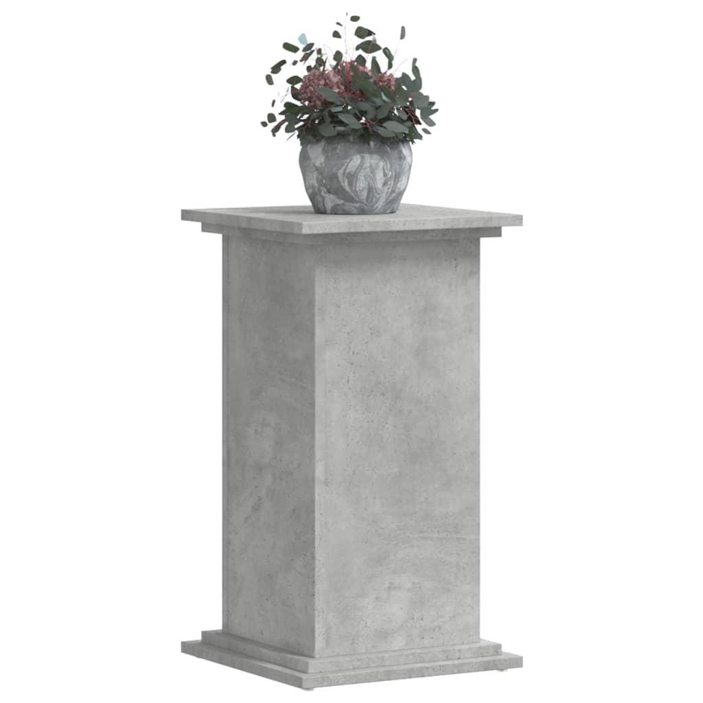 Plantestativ betonggrå 33x33x60 cm konstruert tre