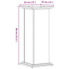 Plantestativ svart 33x33x80 cm konstruert tre