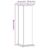Plantestativ hvit 33x33x100 cm konstruert tre