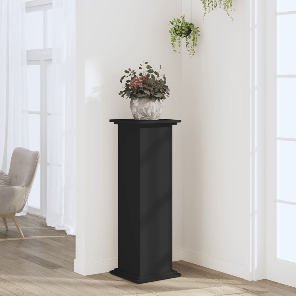 Plantestativ svart 33x33x100 cm konstruert tre