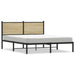 Sengeramme i metall uten madrass sonoma eik 140x190 cm
