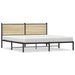 Sengeramme i metall uten madrass sonoma eik 183x213 cm