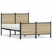 Sengeramme i metall uten madrass sonoma eik 120x190 cm