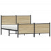 Sengeramme i metall uten madrass sonoma eik 137x190 cm