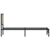 Sengeramme i metall uten madrass sonoma eik 90x190 cm