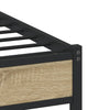 Sengeramme i metall uten madrass sonoma eik 90x190 cm