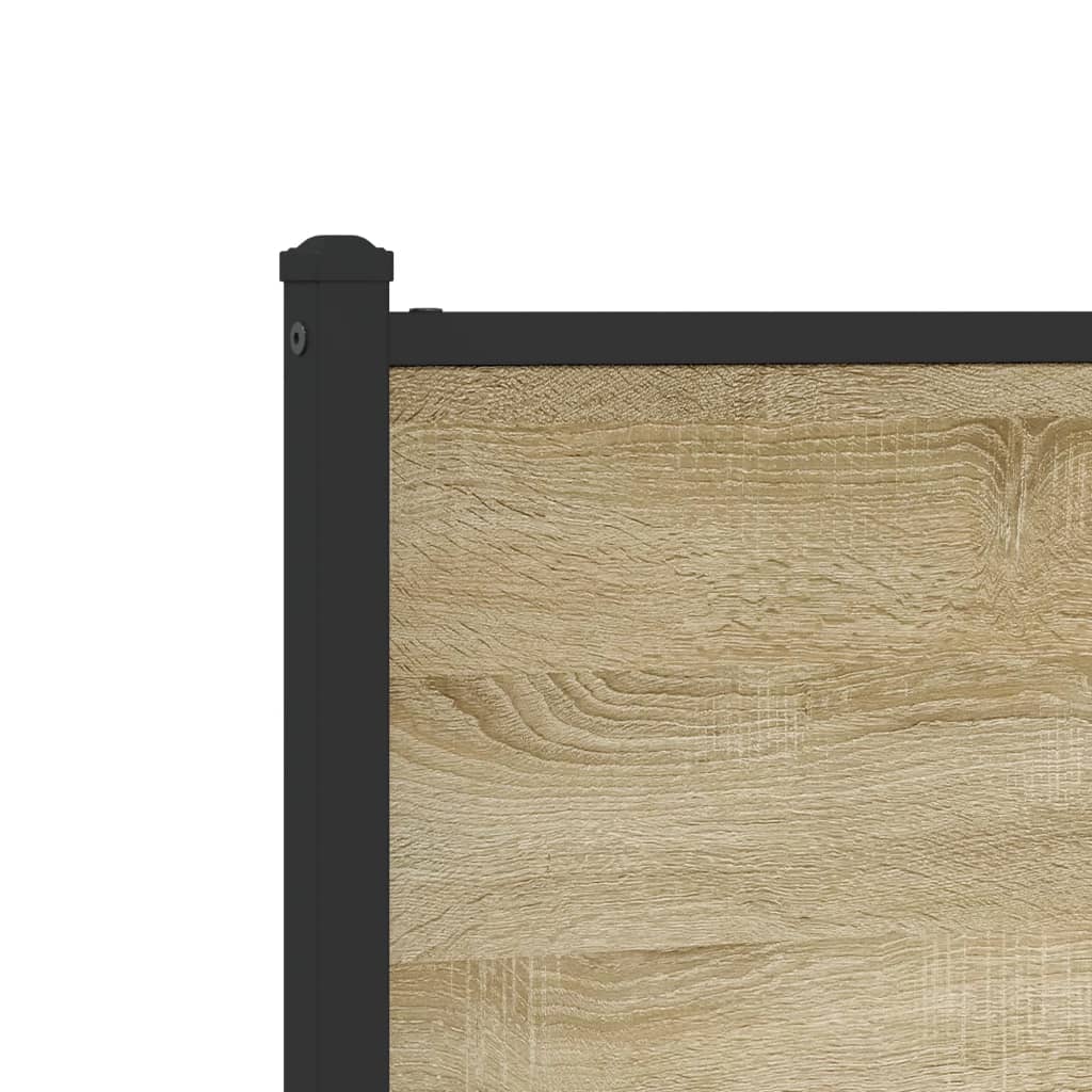 Sengeramme i metall uten madrass sonoma eik 107x203 cm